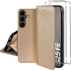Etui do Samsung Galaxy S25 FE SMART MAGNET CASE + 2X SZKŁO HARTOWANE