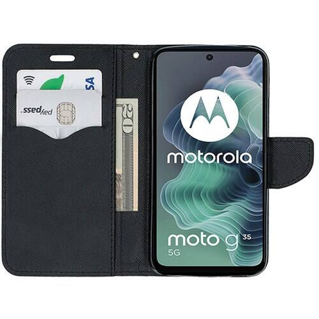 Etui do Motorola Moto G35 5G Power Portfel Case + SZKŁO HARTOWANE