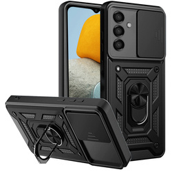 Etui do Samsung Galaxy M23 5G SLIDE RING CASE PANCERNE + SZKŁO HARTOWANE