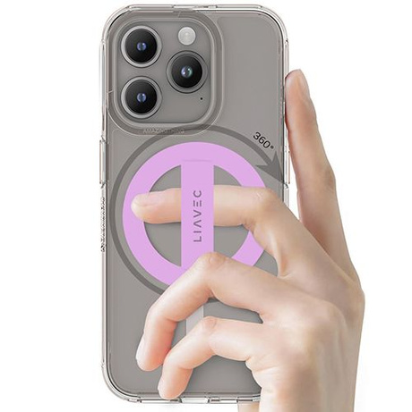Liavec UCHWYT POSTAWKA DO MAGSAFE HOLDER RING 360° NA TELEFON PALEC