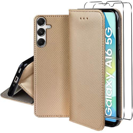 Etui do Samsung Galaxy A16 4G / 5G SMART MAGNET CASE + 2X SZKŁO HARTOWANE