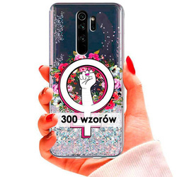 Etui do Xiaomi Redmi Note 8 Pro brokatowe wzory CASE + SZKŁO