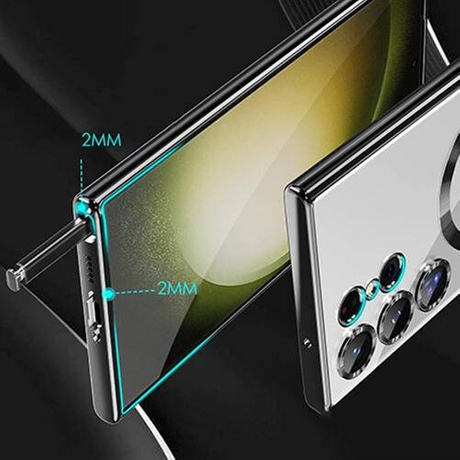 Etui do Samsung Galaxy S24 Ultra Silicone do Magsafe  + SZKŁO HARTOWANE