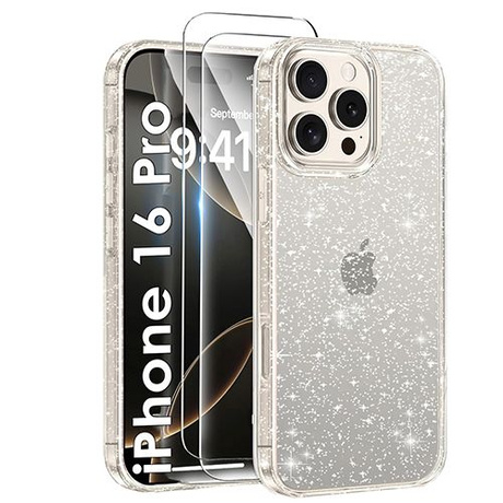 Etui do iPhone 16 Pro BROKAT CASE + 2x SZKŁO SZYBKA 9H