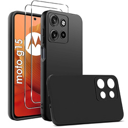 Etui SOFT MATT CASE do Motorola Moto G15 / G15 Power + 2X SZKŁO HARTOWANE 9H