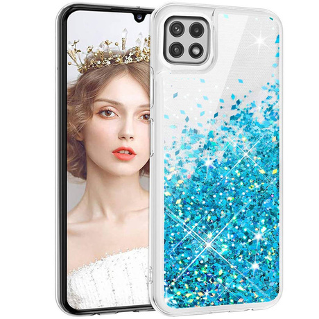 Etui do Samsung Galaxy A22 5G BROKAT LIQUID CASE + SZKŁO HARTOWANE