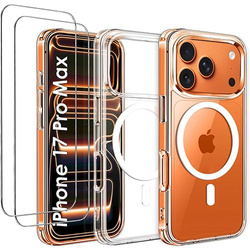 Etui do iPhone 17 Pro Max DO MAGSAFE WZMACNIANE ANTI SHOCK CLEAR CASE + 2x Szkło 9H