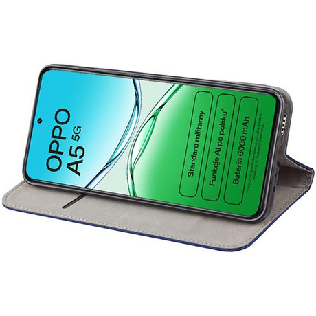 Etui do Oppo A5 5G SMART MAGNET CASE + 2X SZKŁO HARTOWANE