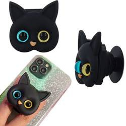 UCHWYT NA TELEFON TABLET HOLDER CZARNY KOT+ LUSTRO