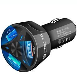 Ładowarka samochodowa 3x USB uniwersalna QUICK CHARGE 3,1 A