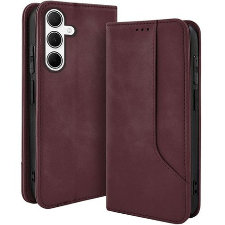 Etui do Samsung Galaxy S25 Skórzane Magnetyczne + 2x SZKŁO HARTOWANE 9H