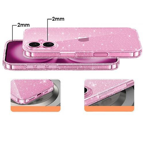 Etui do iPhone 16 BROKAT CASE + 2x SZKŁO SZYBKA 9H