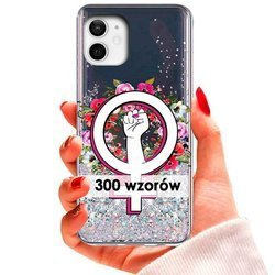 Etui do iPhone 12 brokatowe wzory CASE + SZKŁO