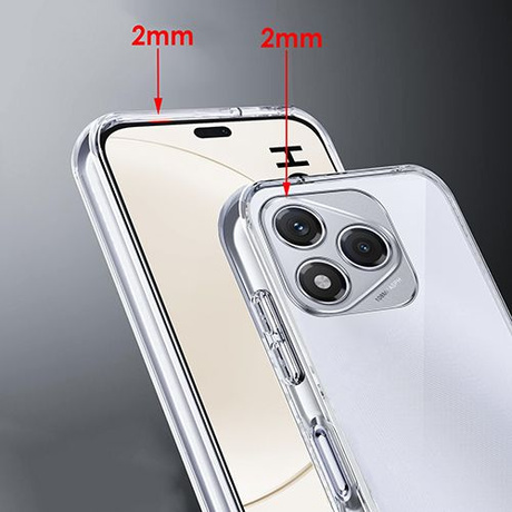 Etui do Honor 400 Lite WZMACNIANE 360° CLEAR CASE + 2x SZKŁO HARTOWANE