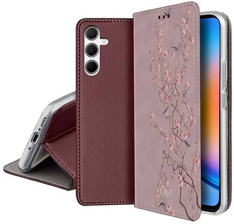 Etui SKÓRZANE do Samsung Galaxy A16 4G / 5G wzory PORTFEL + SZKŁO