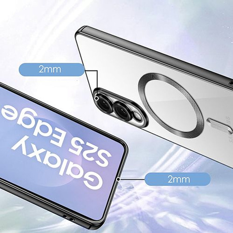 Etui do Samsung Galaxy S25 Edge Silicone do Magsafe  + 5D SZKŁO HARTOWANE
