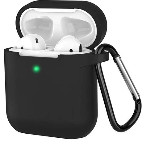 ETUI SILIKONOWE NA AIRPODS 1 / 2 HACZYK ZAWIESZKA