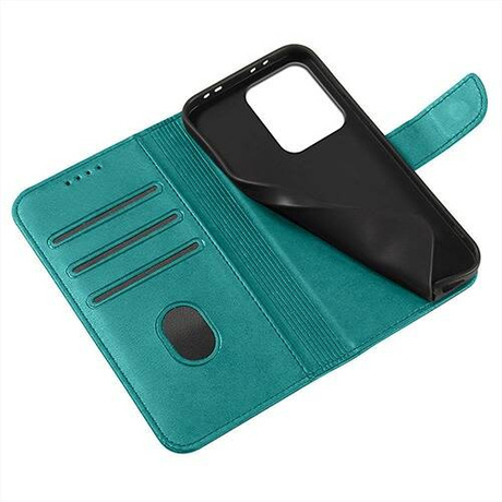 Etui Xiaomi Redmi Note 13 Pro 5G Skórzane PORTFEL SKIN BOOK CASE + 2x SZKŁO