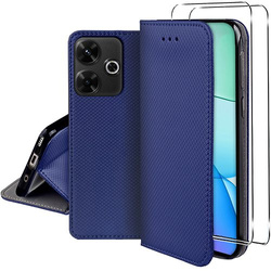 Etui do Xiaomi Redmi 13 4G SMART MAGNET CASE + 2X SZKŁO HARTOWANE