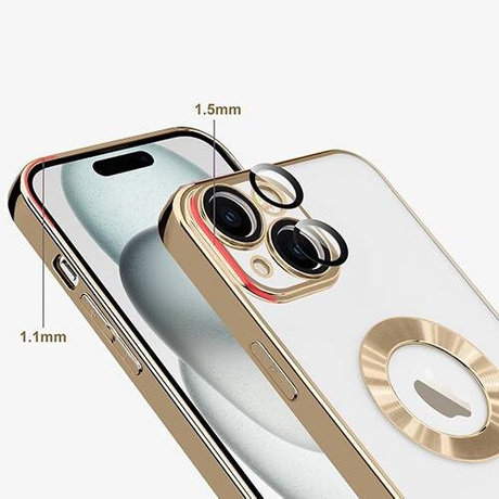 Etui do iPhone 15 Plus Silicone Clear ochrona aparatu  + SZKŁO HARTOWANE