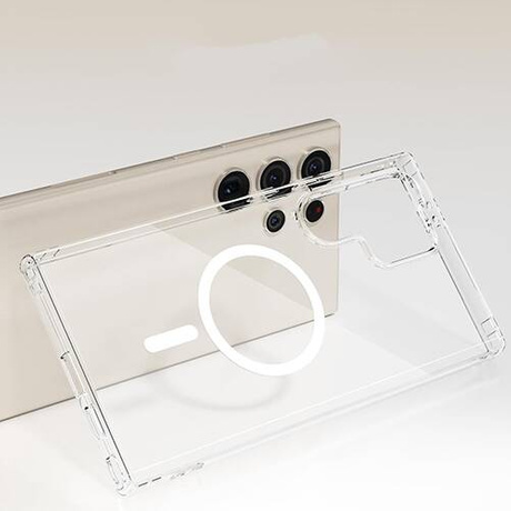 Etui do Samsung Galaxy S24 Ultra SZKŁO Silicone do Magsafe + SZKŁO HARTOWANE