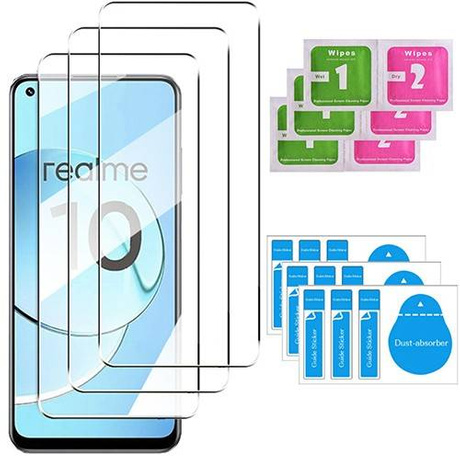 3x SZKŁO HARTOWANE 9H do Realme 10 4G