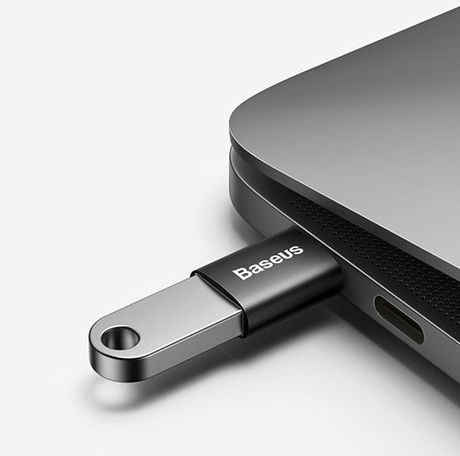 BASEUS PRZEJŚCIÓWKA ADAPTER USB-A DO USB-C TYPE-C OTG 3.1 TRANSMISJA 10GBPS