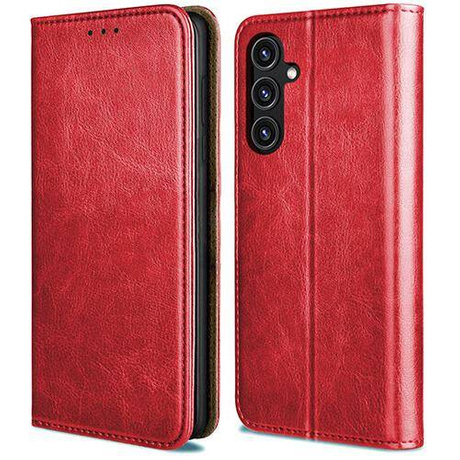 Etui do Samsung Galaxy A35 5G SKÓRZANE PORTFEL CASE + SZKŁO HARTOWANE