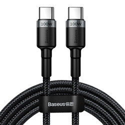 KABEL USB-C TYP C 100W 5A PD QC SZYBKI MOCNY PRZEWÓD W OPLOCIE 2 METRY