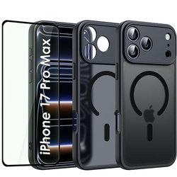 ETUI do iPhone 17 Pro Max do MagSafe Magnetyczne Matowe Matt + SZKŁO 5D