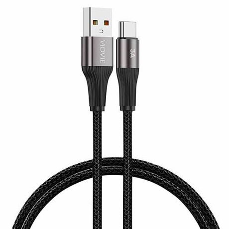 Szybki Mocny Kabel USB 3A USB-C 2m Długi W Oplocie Szybkie Ładowanie 