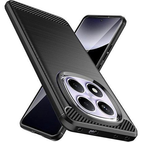 ETUI PANCERNE KARBON do Xiaomi Redmi Note 14 Pro 5G | 14 Pro Plus 5G + SZKŁO 5D