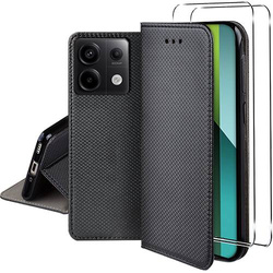 Etui do Xiaomi Redmi Note 13 Pro 5G SMART MAGNET CASE + 2X SZKŁO HARTOWANE