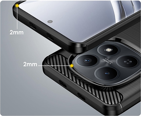 ETUI PANCERNE KARBON do Xiaomi Redmi Note 15 5G + SZKŁO 5D