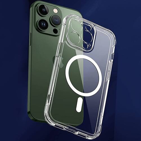 ETUI do iPhone 13 Pro Max MagSafe Silicone Case + SZKŁO HARTOWANE 5D na cały ekran