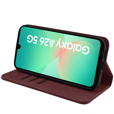 Etui do Samsung Galaxy A26 5G Skórzane Magnetyczne + 2x SZKŁO HARTOWANE 9H