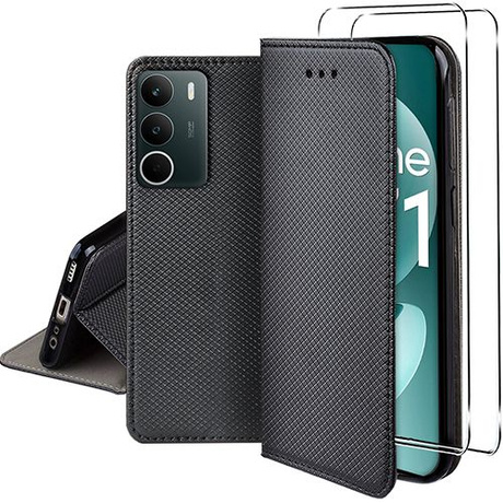 Etui do Realme C71 SMART MAGNET CASE + 2X SZKŁO HARTOWANE
