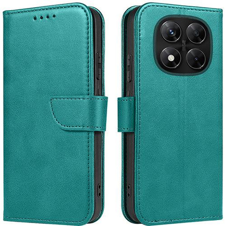 Etui do Xiaomi Redmi Note 14 Pro 5G SKÓRZANE SKIN + 5D SZKŁO HARTOWANE