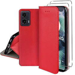 Etui do Motorola Moto G35 5G SMART MAGNET CASE + 2x SZKŁO