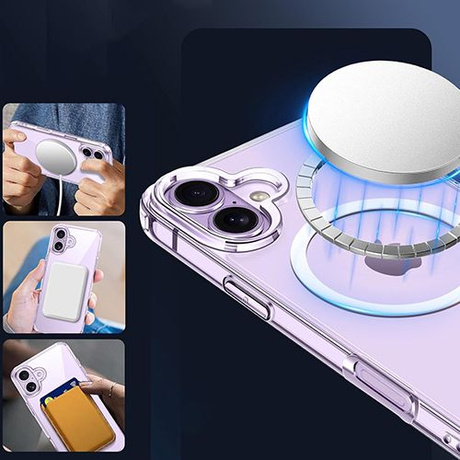 Etui do iPhone 17 DO MAGSAFE WZMACNIANE ANTI SHOCK CLEAR CASE + 2x Szkło 9H
