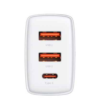Ładowarka sieciowa Baseus 2xUSB-A USB-C QC 30W kostka do telefonu / tabletu