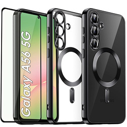 Etui do Samsung Galaxy A56 5G Silicone do Magsafe  + 5D SZKŁO HARTOWANE