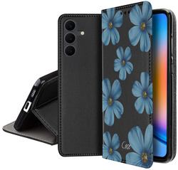 Etui SKÓRZANE do Samsung Galaxy S25 FE wzory PORTFEL + SZKŁO