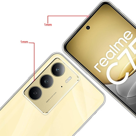 Etui SLIM CASE do Realme C75 / Realme 14X 5G + 2x SZKŁO HARTOWANE
