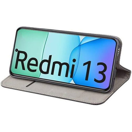 Etui do Xiaomi Redmi 13 4G SMART MAGNET CASE + 2X SZKŁO HARTOWANE