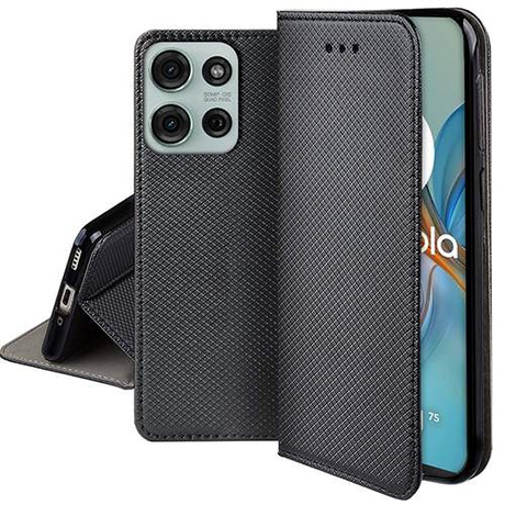 Etui do Motorola Moto G75 5G SMART MAGNET CASE + SZKŁO HARTOWANE