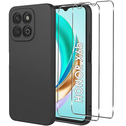Etui SOFT MATT CASE do Honor X6b + 2X SZKŁO HARTOWANE 9H