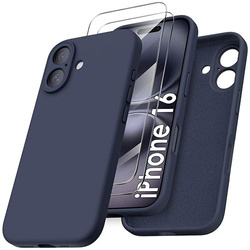 Etui do iPhone 16 SILICONE CASE + 2x SZKŁO SZYBKA