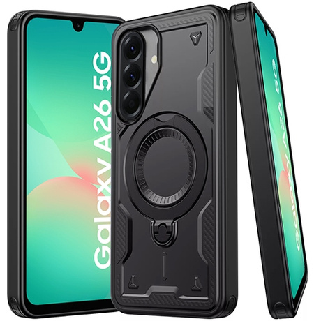 ETUI do Samsung Galaxy A26 5G PANCERNE MAGNETYCZNE MATT CASE + 2X SZKŁO