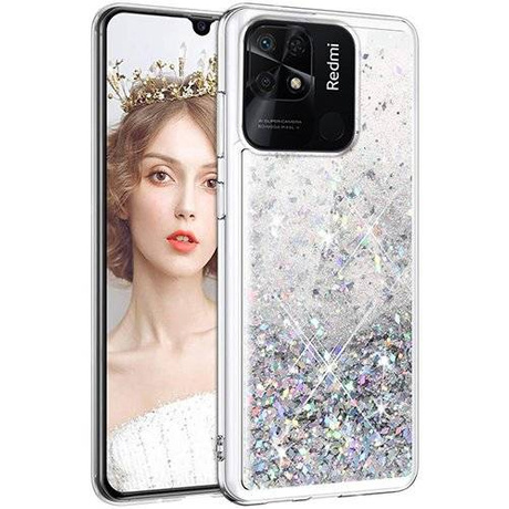 Etui do Xiaomi Redmi 10C BROKAT LIQUID CASE + SZKŁO HARTOWANE